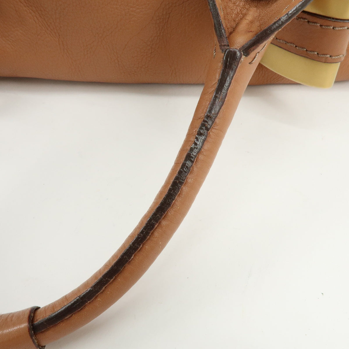 Chloe Paddington Leather Brown Leather Tote Bag Bag (Pre-Owned)