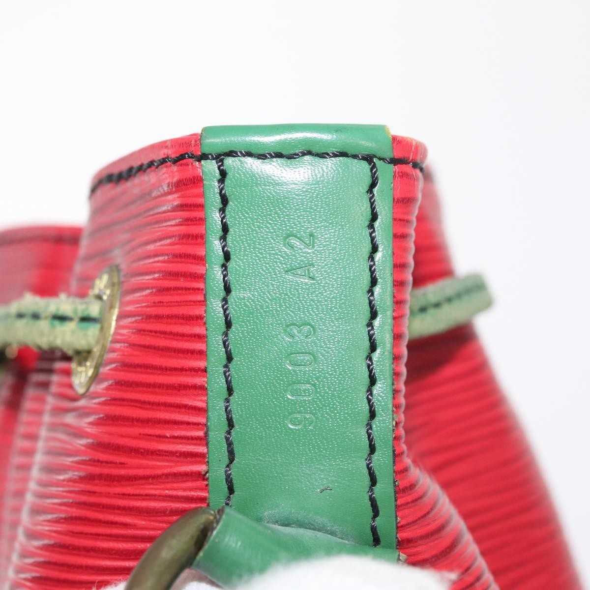 Louis Vuitton Bicolor Petit Noe Epi Leather Green Leather Shoulder Bag Bag (Pre-Owned)
