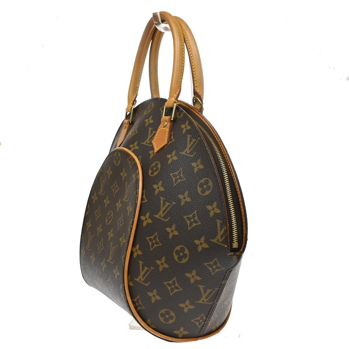 Louis Vuitton Ellipse Monogram Brown Leather Handbag (Pre-Owned)