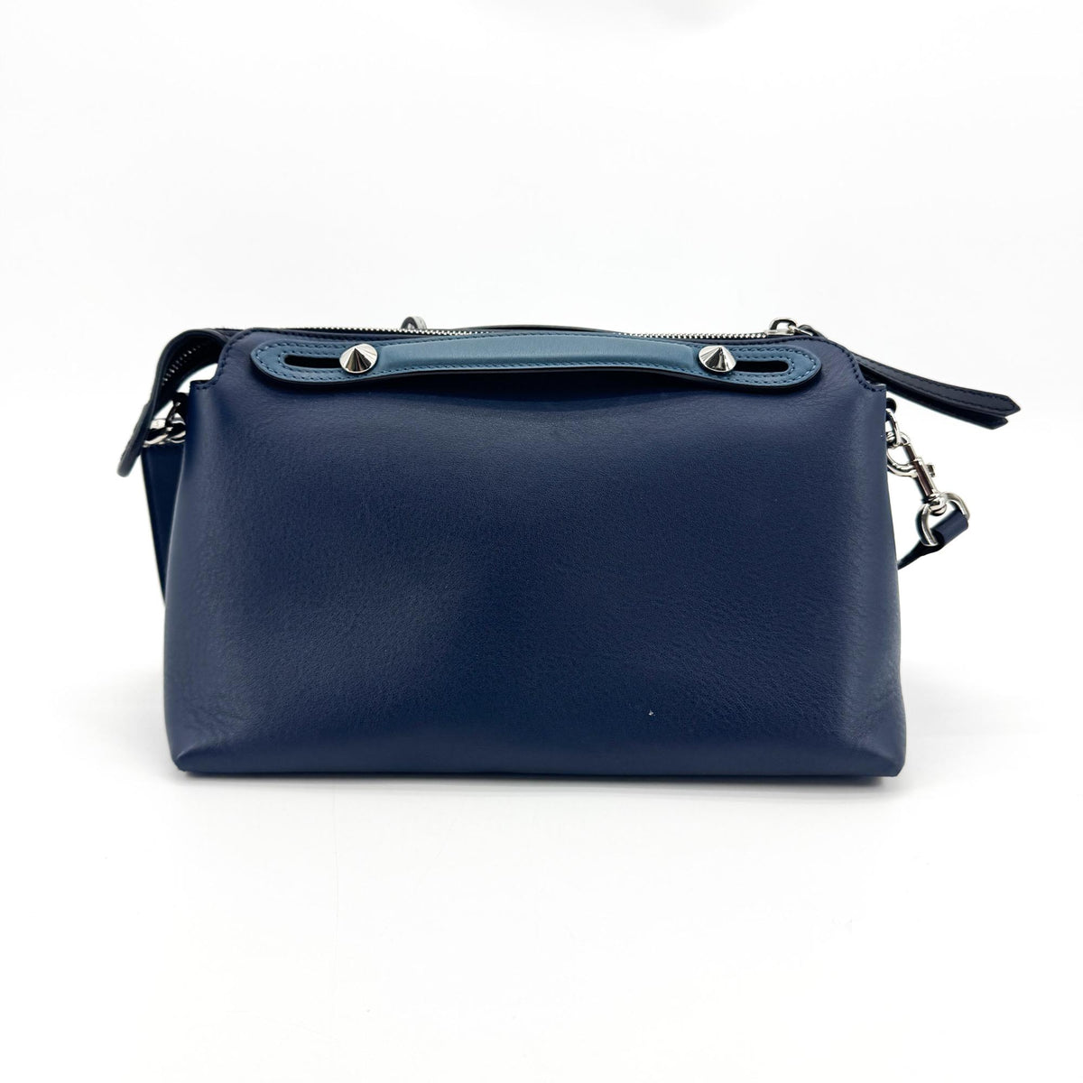 Fendi Selleria By The Way Satchel Leather White Calfskin Shoulder Bag Bag (Pre-Owned)
