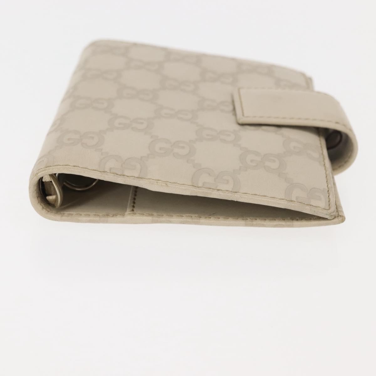 Gucci Ring Agenda Cover Guccissima Leather Beige Leather Briefcase Bag (Pre-Owned)
