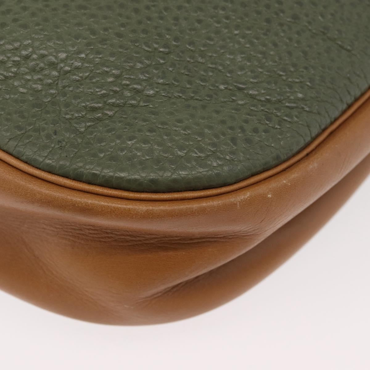 Christian Dior Cd Shoulder Bag Leather Green Leather Shoulder Bag Bag (Pre-Owned)