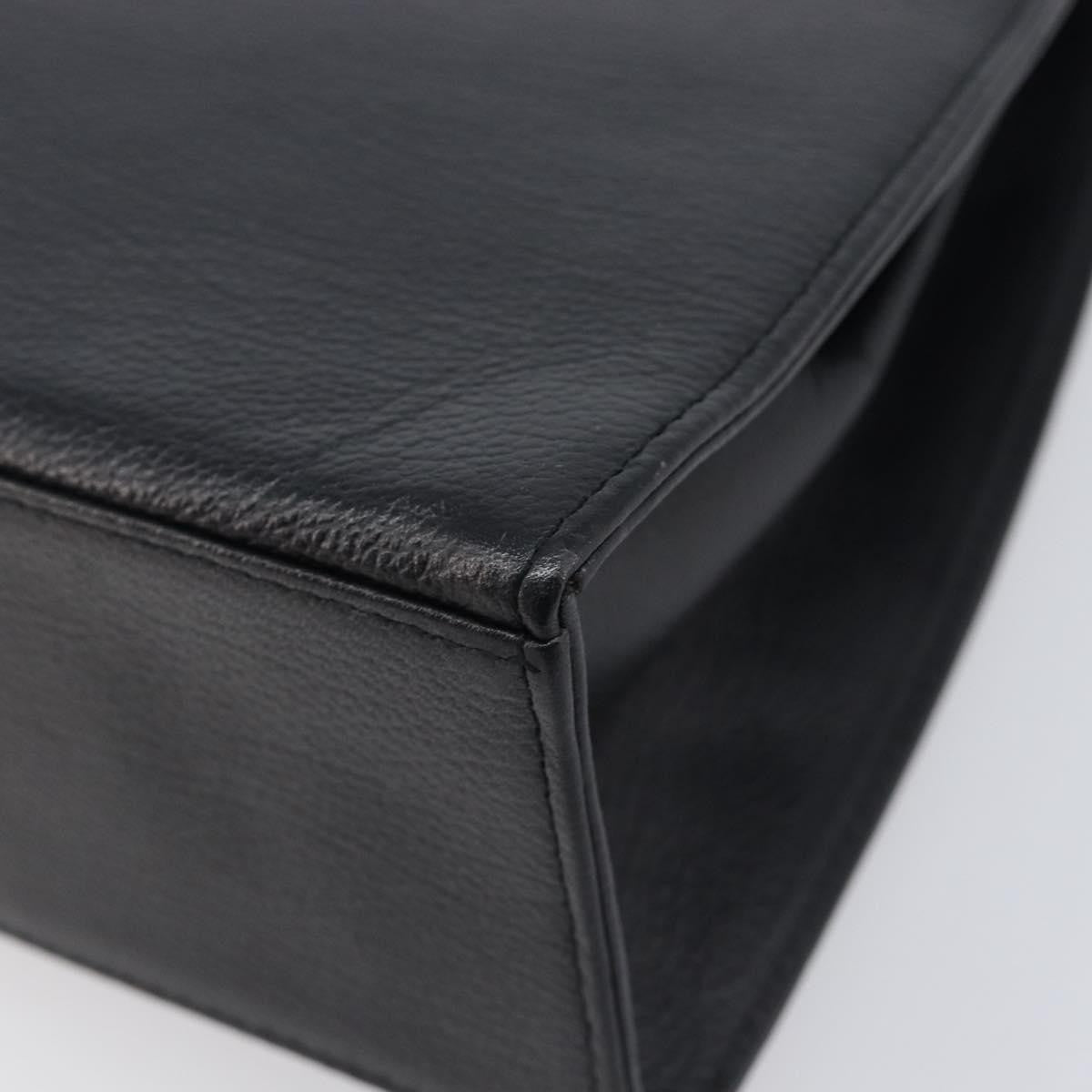 Saint Laurent Handbag Leather Black Leather Handbag (Pre-Owned)