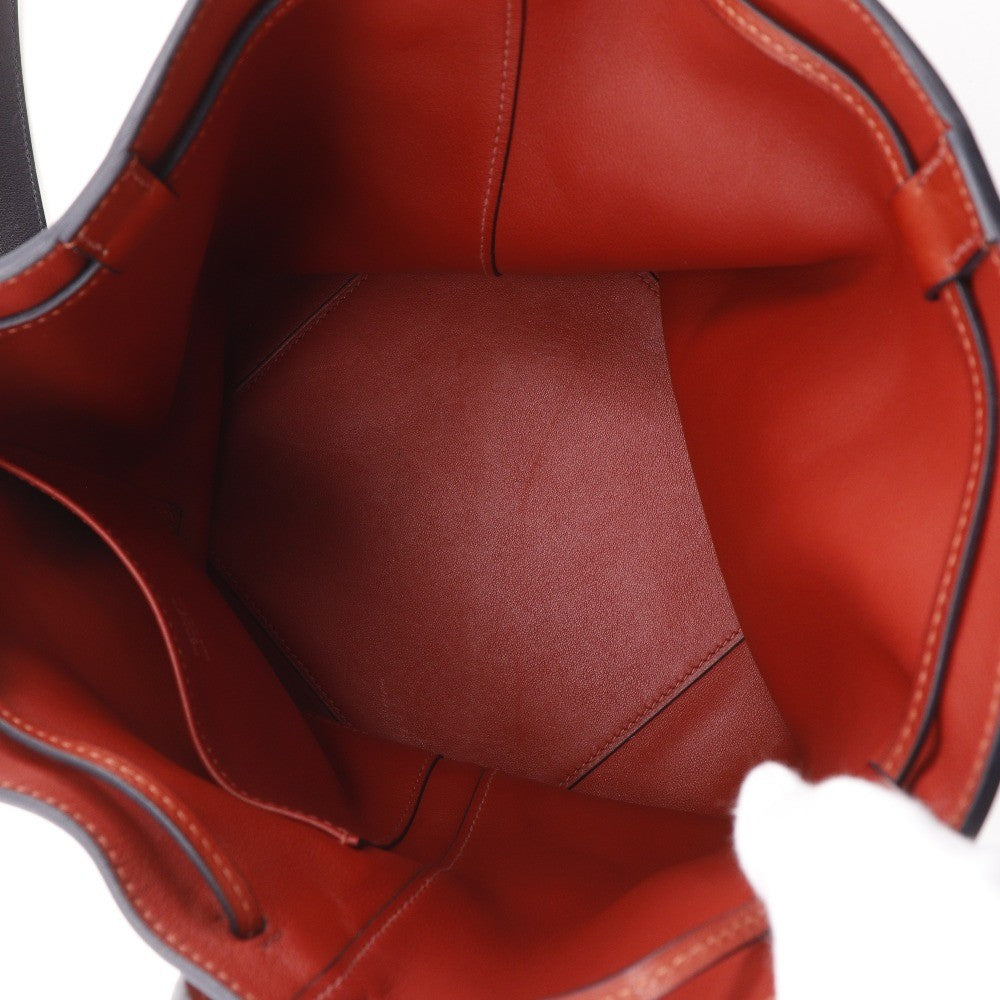 Hermes Licol Evercolor Red Leather Handbag (Pre-Owned)