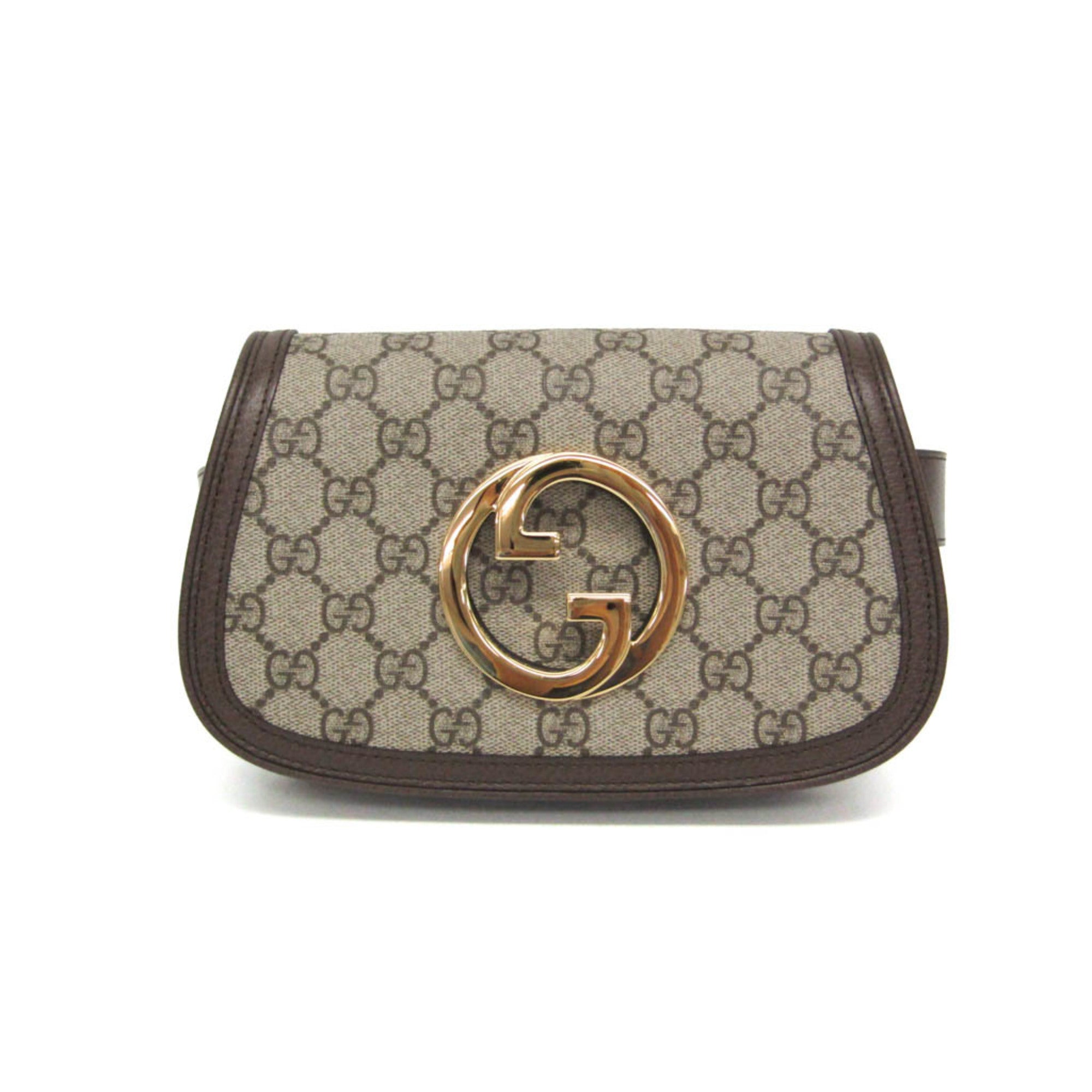 Gucci Blondie Belt Gg Coated Canvas Beige Canvas Clutche & Pouche Bag (Pre-Owned)
