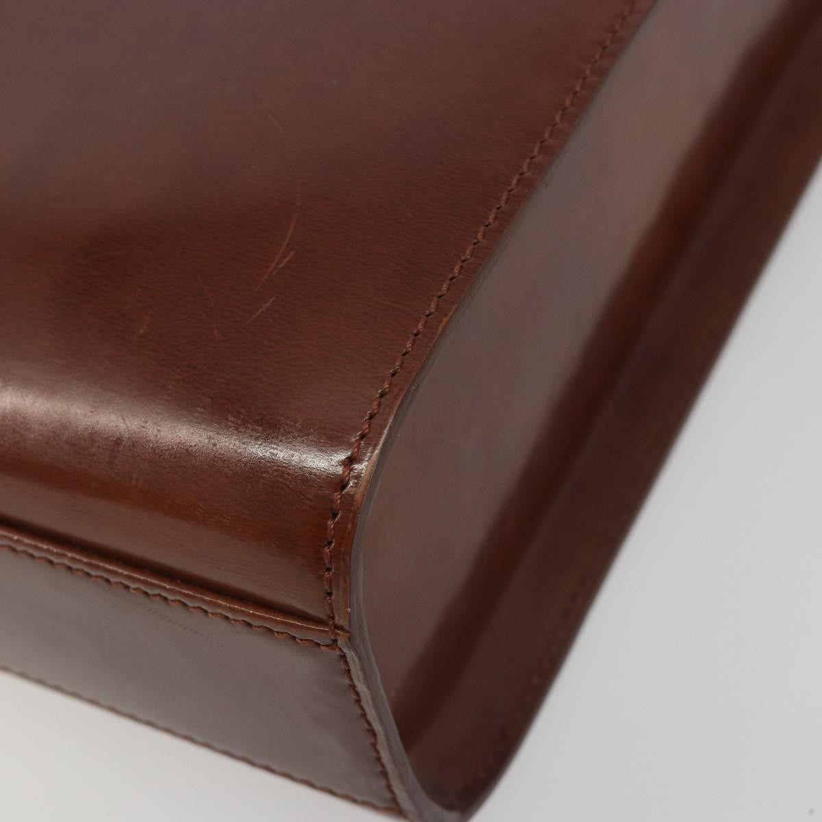 Cartier Panthère Leather Brown Patent_Leather Handbag (Pre-Owned)