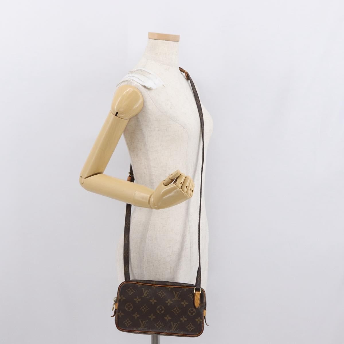 Louis Vuitton Pochette Marly Bandouliere Monogram Canvas Brown Canvas Handbag (Pre-Owned)