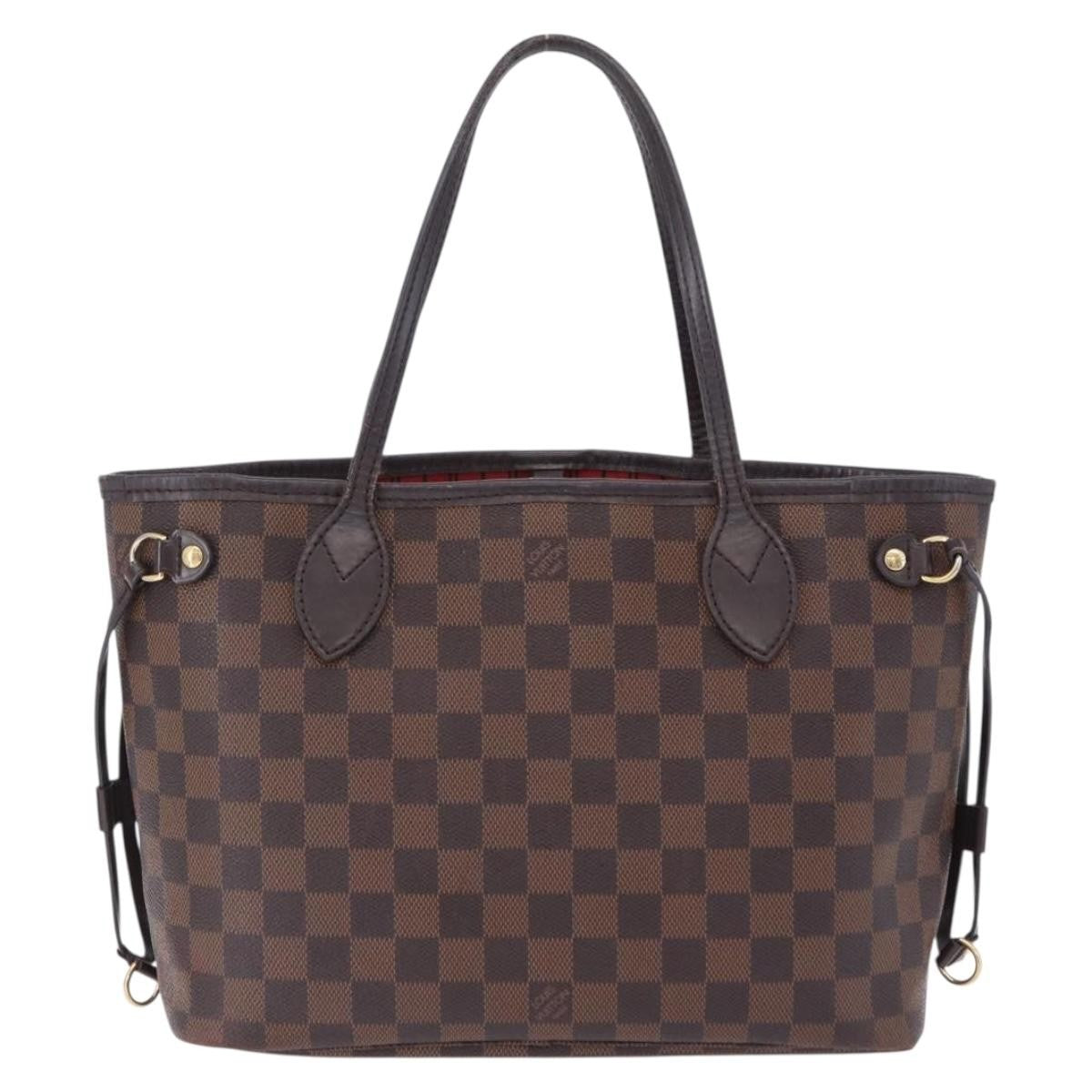 Louis Vuitton Neverfull Damier Brown Canvas Tote Bag Bag (Pre-Owned)