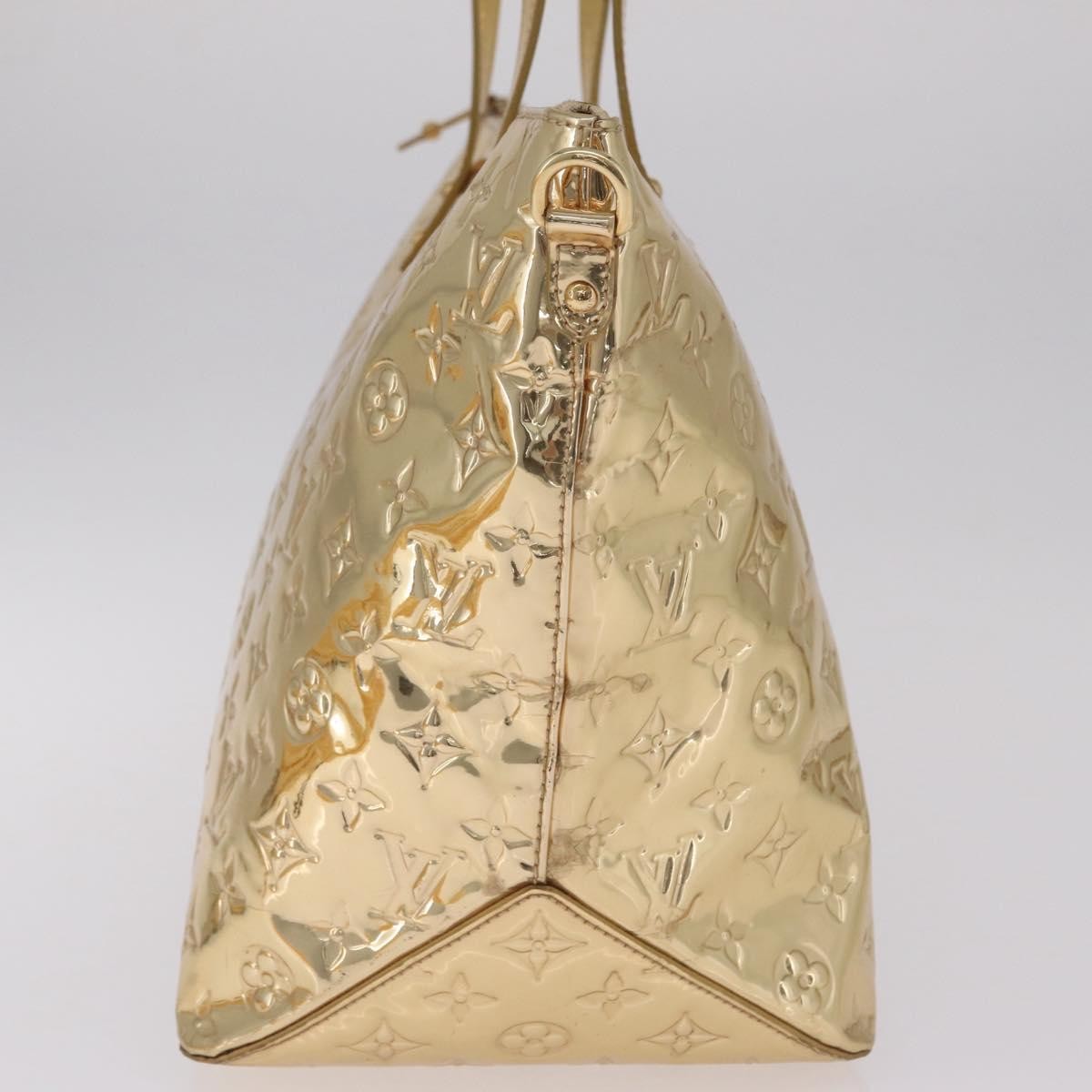 Louis Vuitton Bellevue Monogram Vernis Gold Canvas Tote Bag Bag (Pre-Owned)
