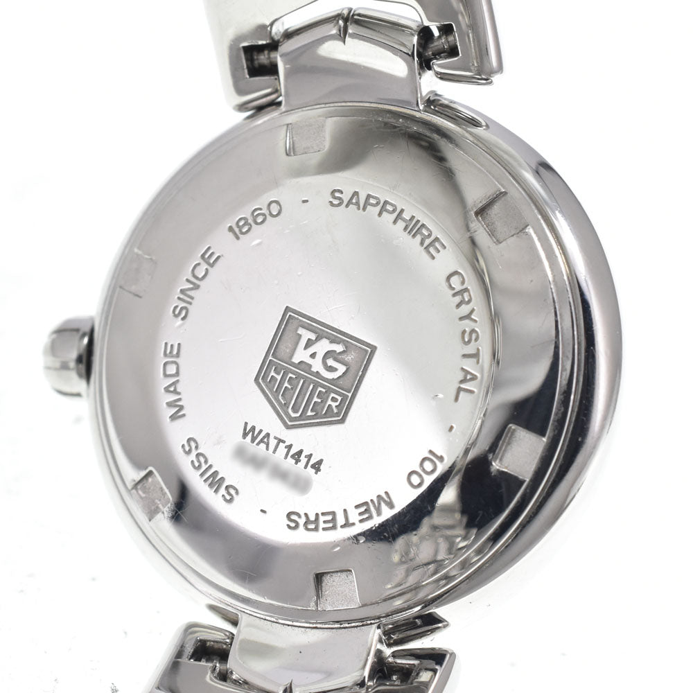 Tag Heuer Link Quartz Stainless Steel With Diamond Bezel And Markers Watch (Pre-Owned)