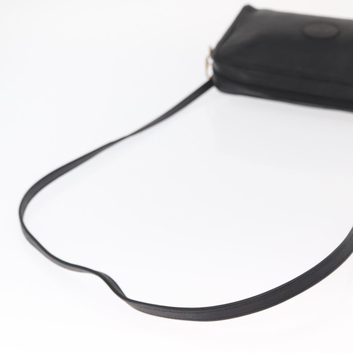 Gucci Vintage Leather Black Leather Shoulder Bag Bag (Pre-Owned)