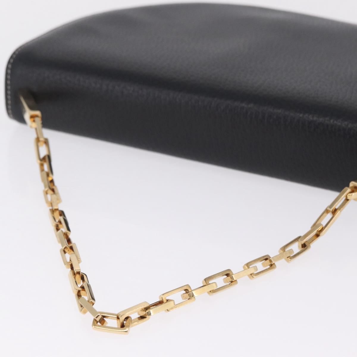 Fendi Shoulder Leather Black Leather Shoulder Bag Bag (Pre-Owned)