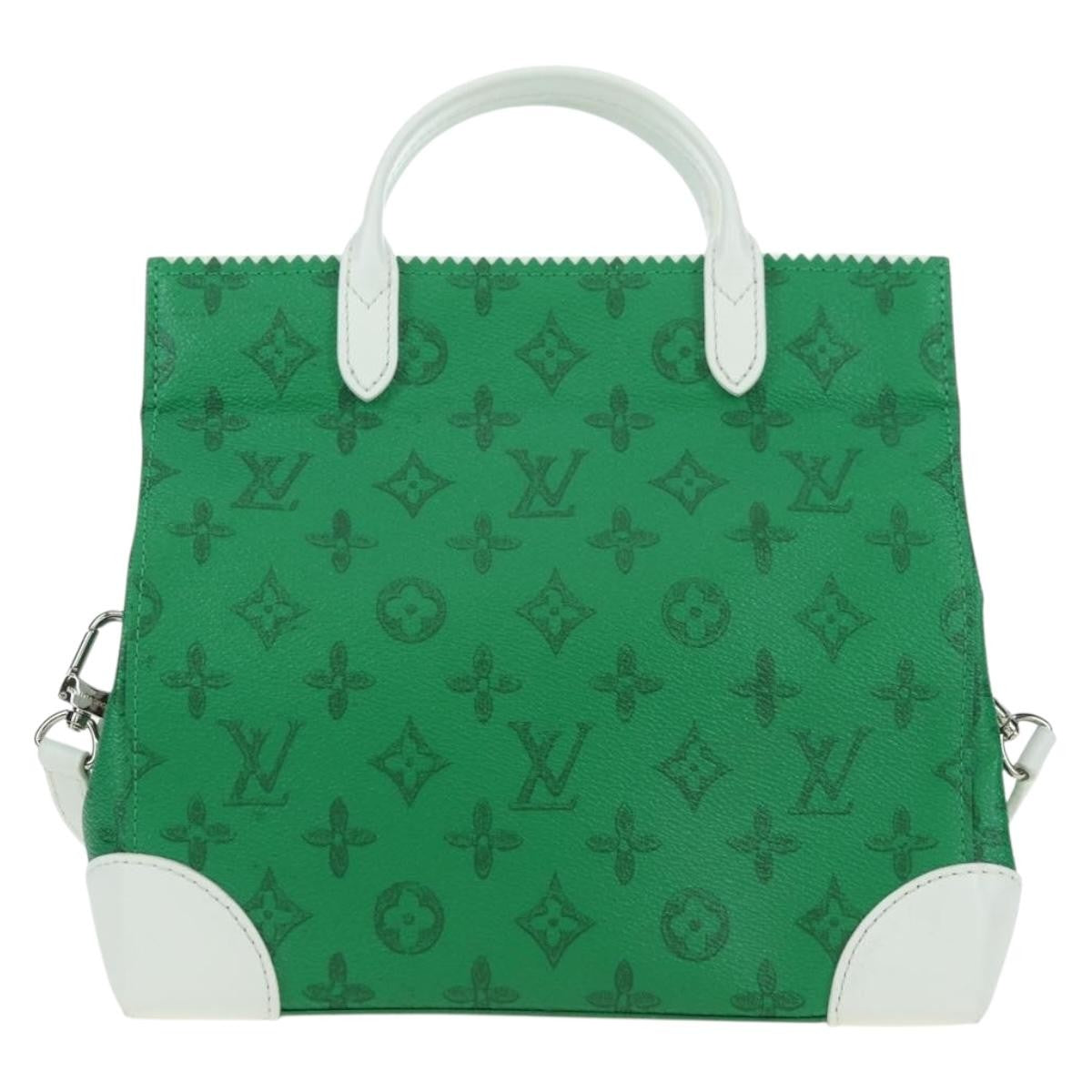 Louis Vuitton Litter Everyday Signature Vintage Monogram Canvas Green Canvas Handbag (Pre-Owned)