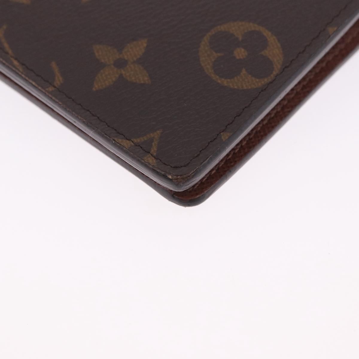 Louis Vuitton Brazza Monogram Canvas Brown Canvas Wallets Accessory (Pre-Owned)