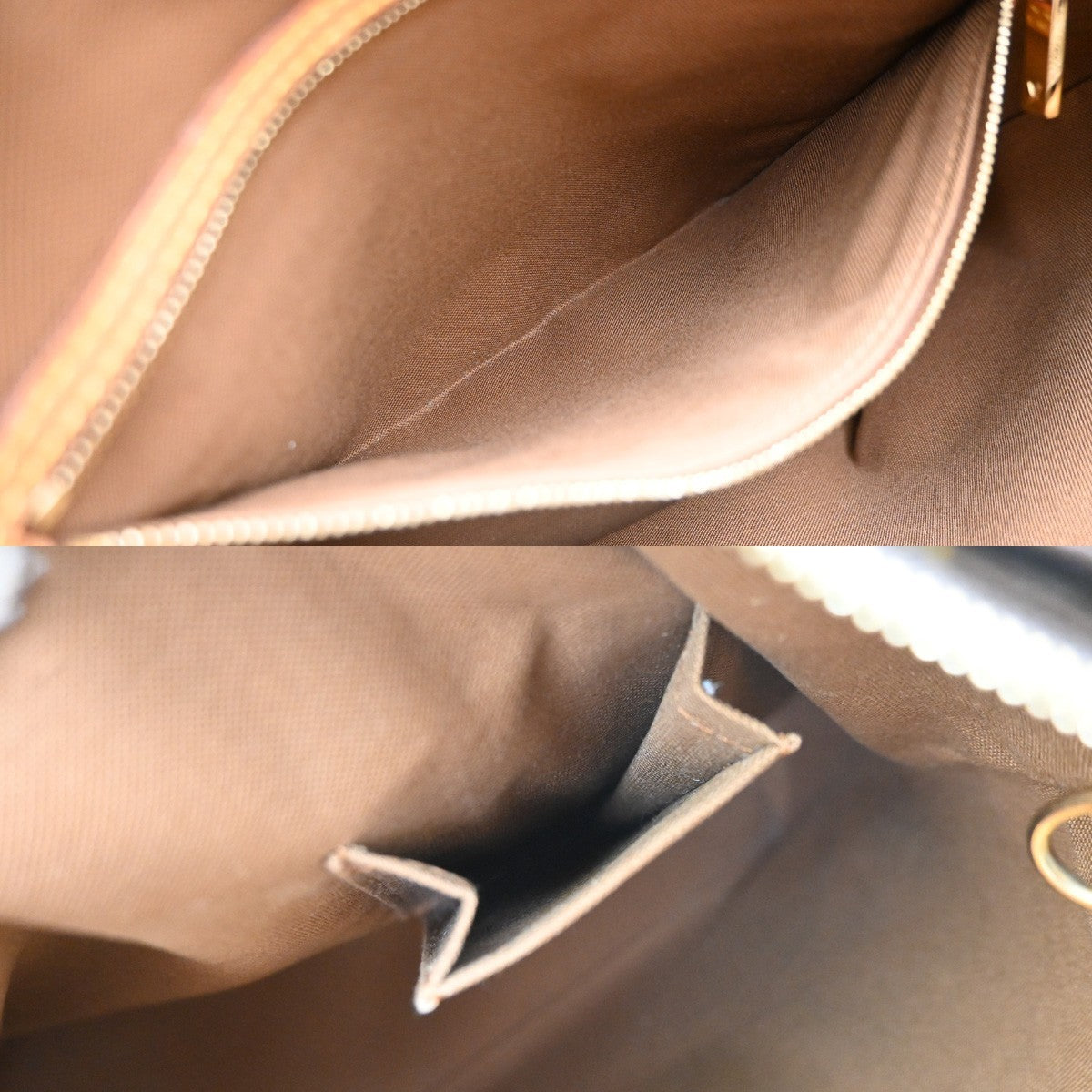 Louis Vuitton Cabas Mezzo Monogram Canvas Brown Canvas Tote Bag Bag (Pre-Owned)