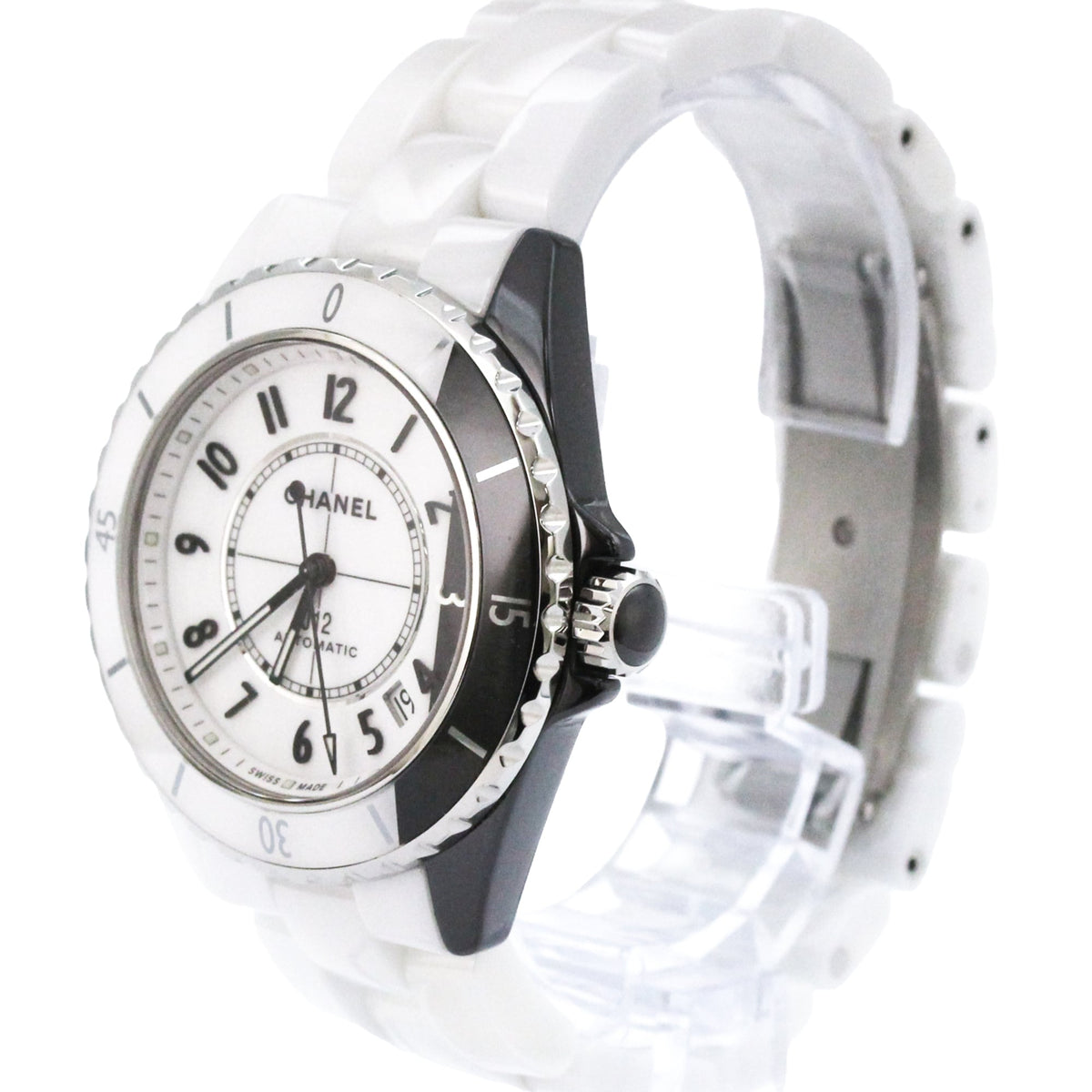 Chanel J12 Automatic Ceramic And Stainless Steel Watch (Pre-Owned)