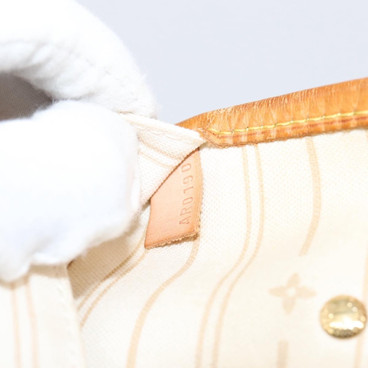 Louis Vuitton Neverfull Damier Beige Canvas Tote Bag Bag (Pre-Owned)