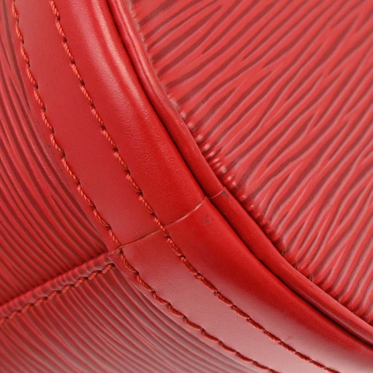 Louis Vuitton Bucket Epi Leather Red Leather Tote Bag Bag (Pre-Owned)