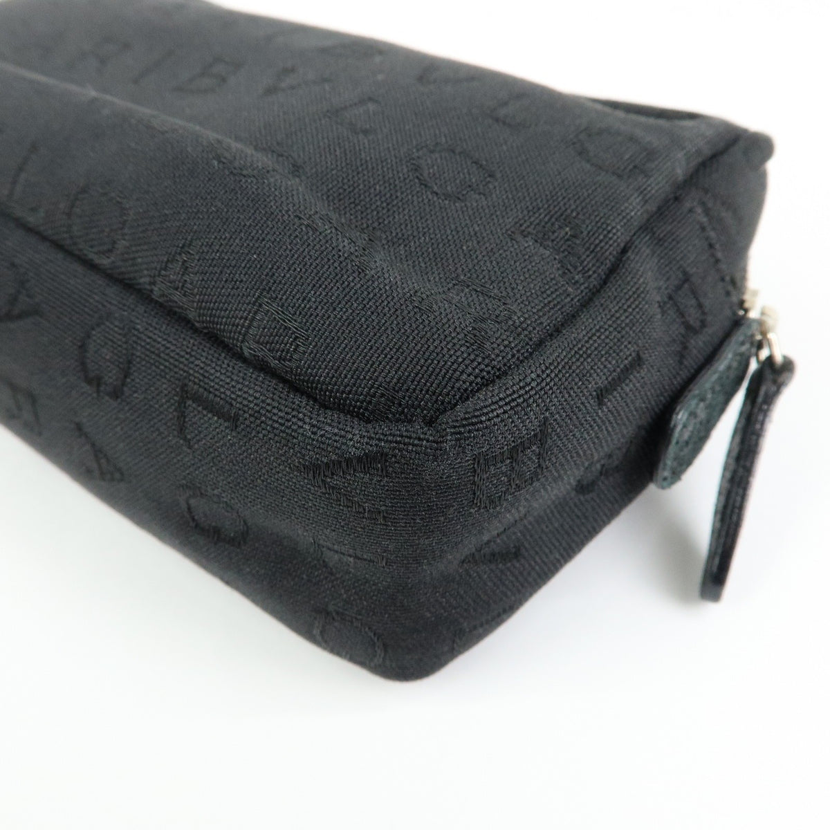 Bvlgari Pouch Canvas Black Canvas Clutche & Pouche Bag (Pre-Owned)
