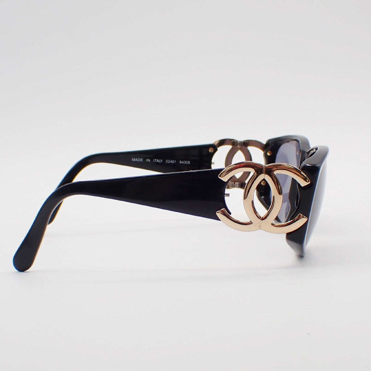 Chanel Logo Cc Plastic Black Plastic Sunglasse Accessory (Pre-Owned)