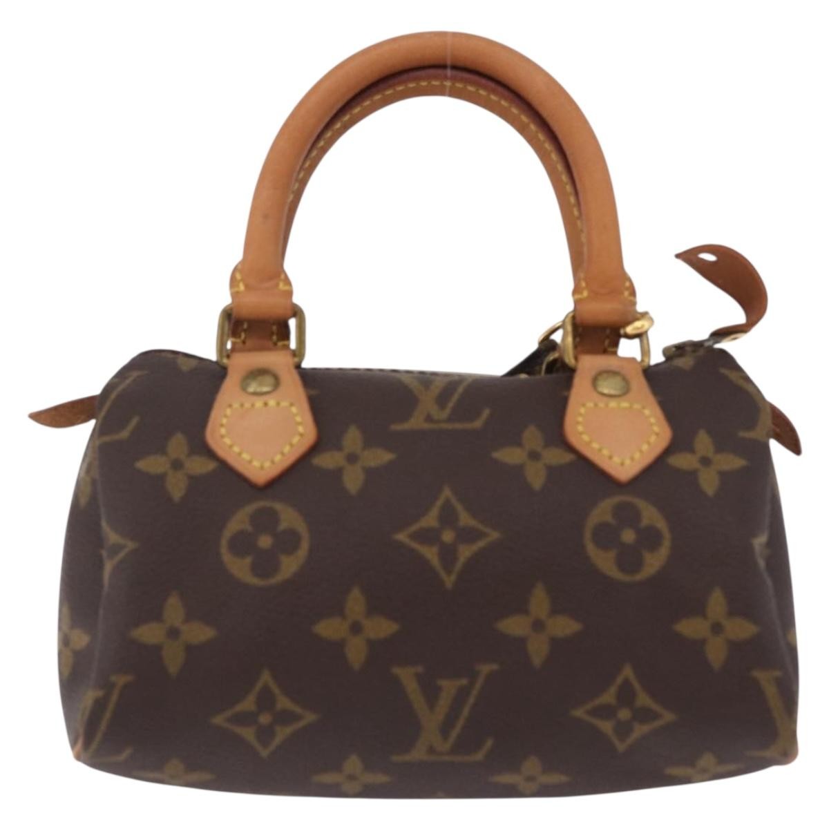 Louis Vuitton Speedy Mini Hl Monogram Canvas Brown Canvas Handbag (Pre-Owned)