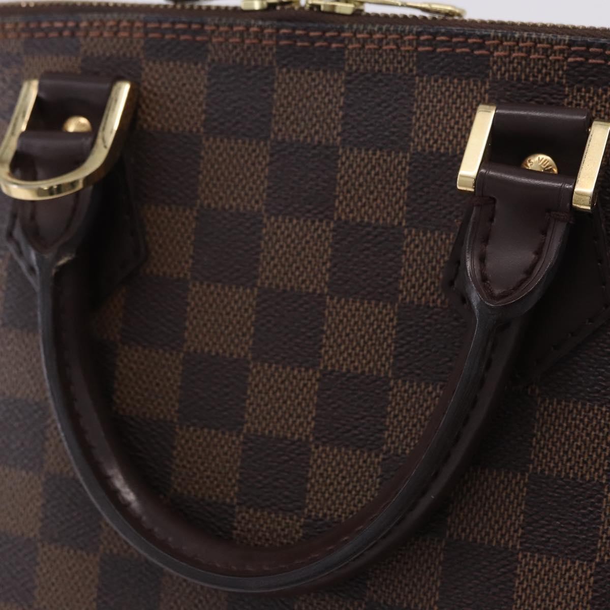 Louis Vuitton Alma Damier Brown Canvas Handbag (Pre-Owned)