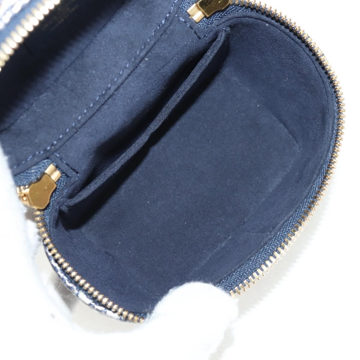 Louis Vuitton Vanity Case Monoglam Jacquard Canvas Navy Canvas Clutche & Pouche Bag (Pre-Owned)