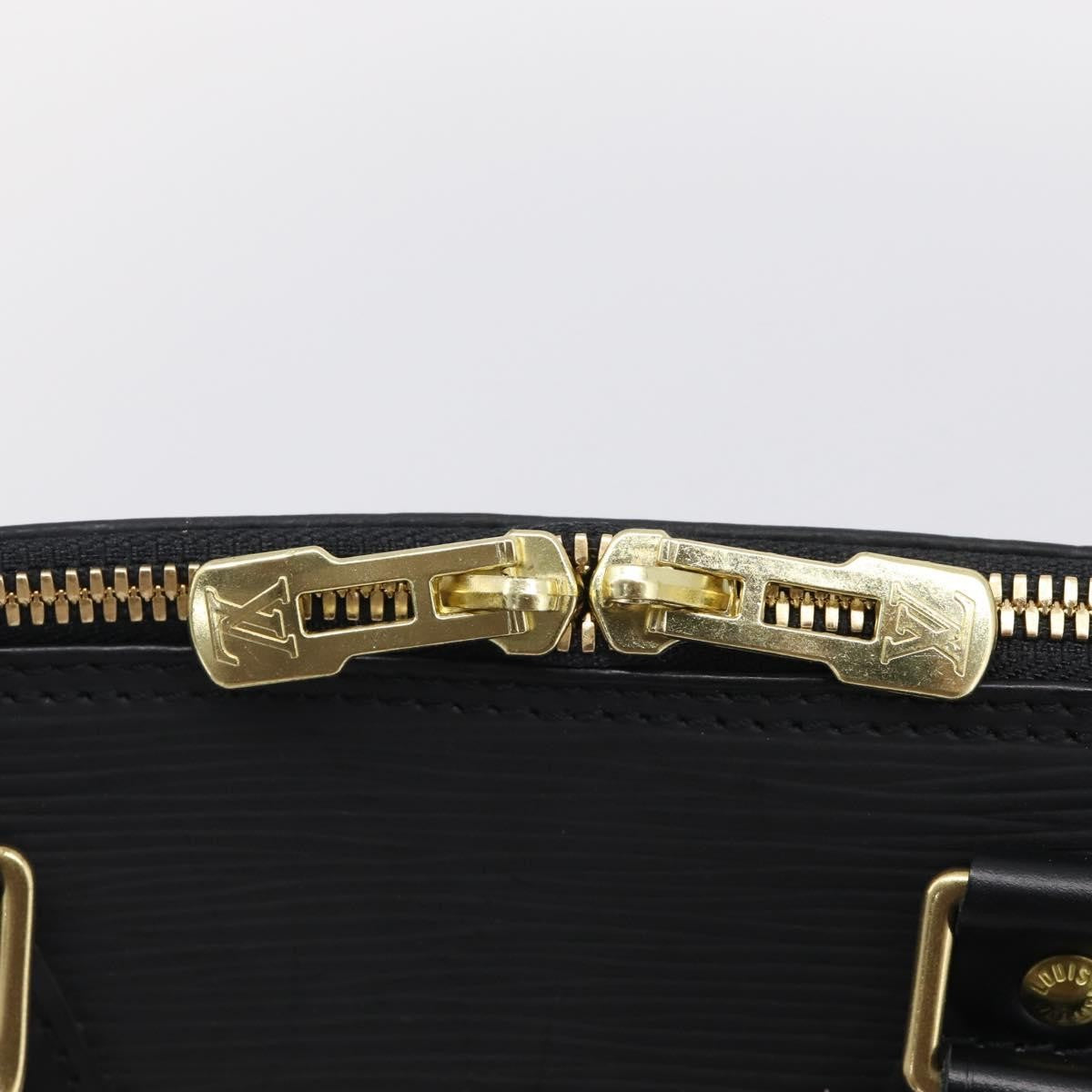 Louis Vuitton Alma Epi Leather Black Leather Handbag (Pre-Owned)