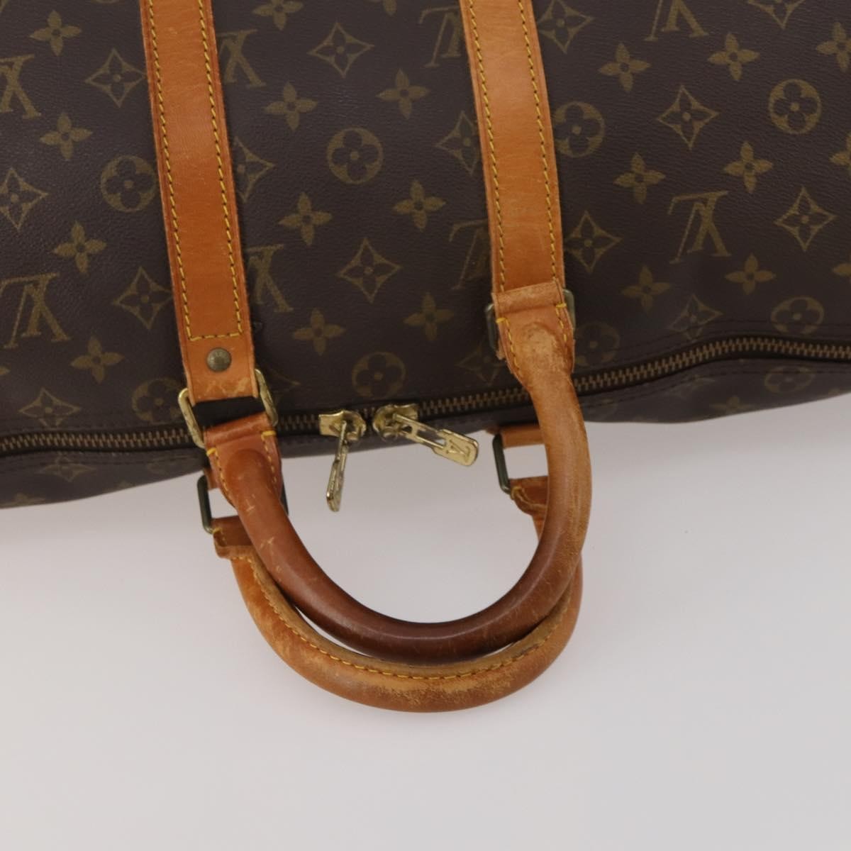 Louis Vuitton Keepall Monogram Brown Canvas Travel Bag Bag (Pre-Owned)