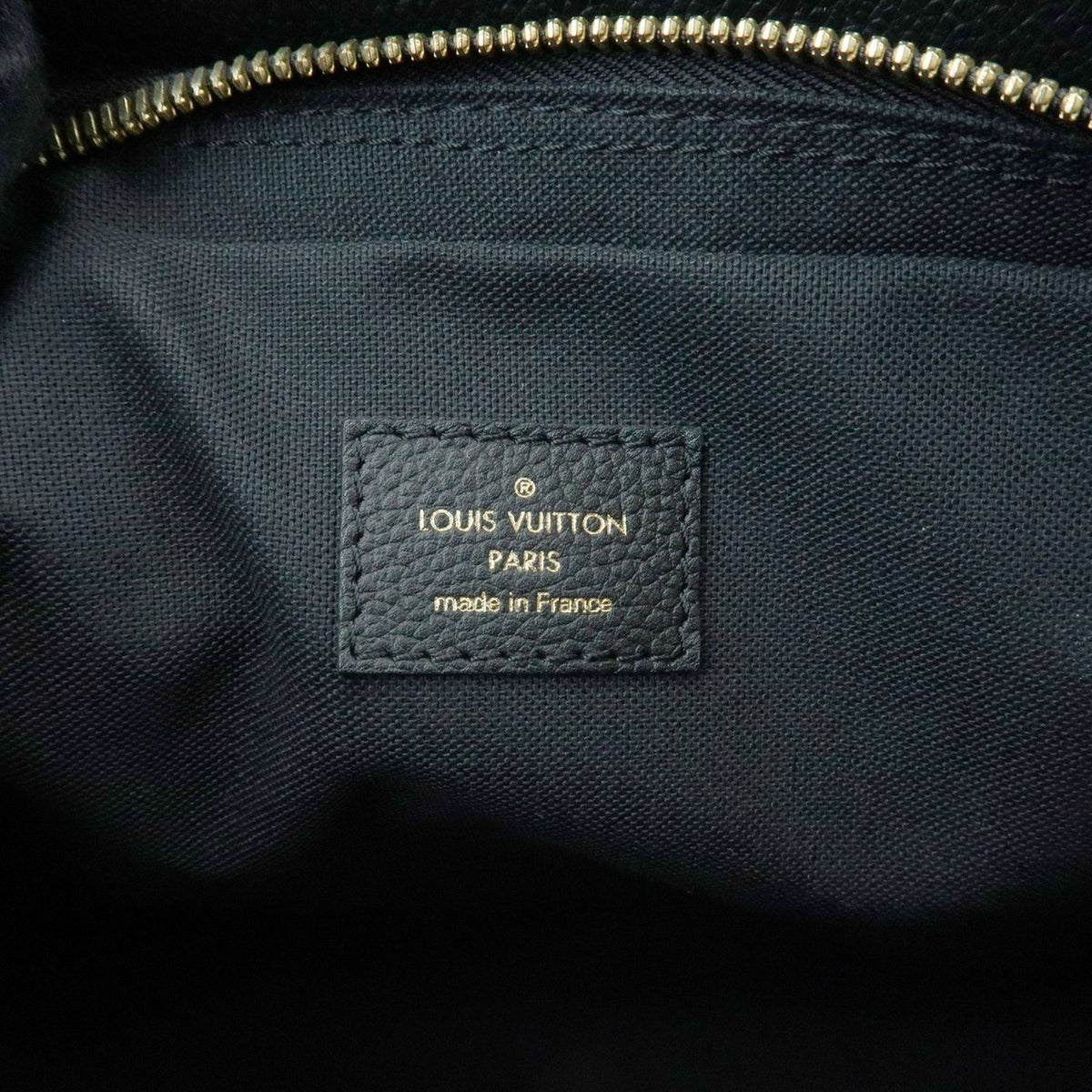Louis Vuitton Vosges Whipstitch Monogram Empreinte Leather Black Leather Handbag (Pre-Owned)