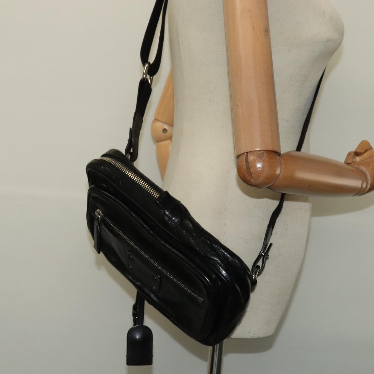 Chloe Paddington Body Leather Black Leather Shoulder Bag Bag (Pre-Owned)