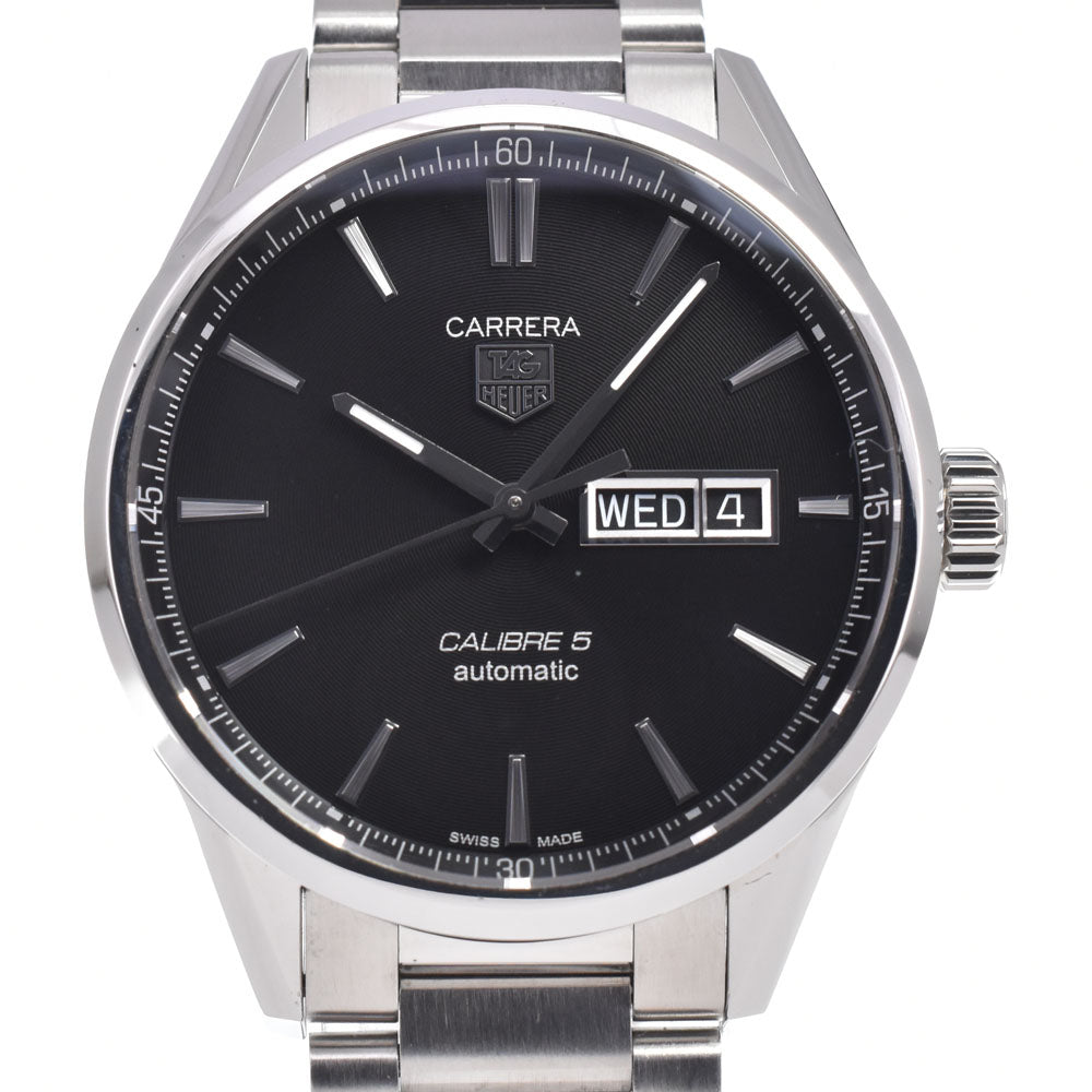 Tag Heuer Carrera Calibre 5 Day-Date Automatic Stainless Steel Watch (Pre-Owned)