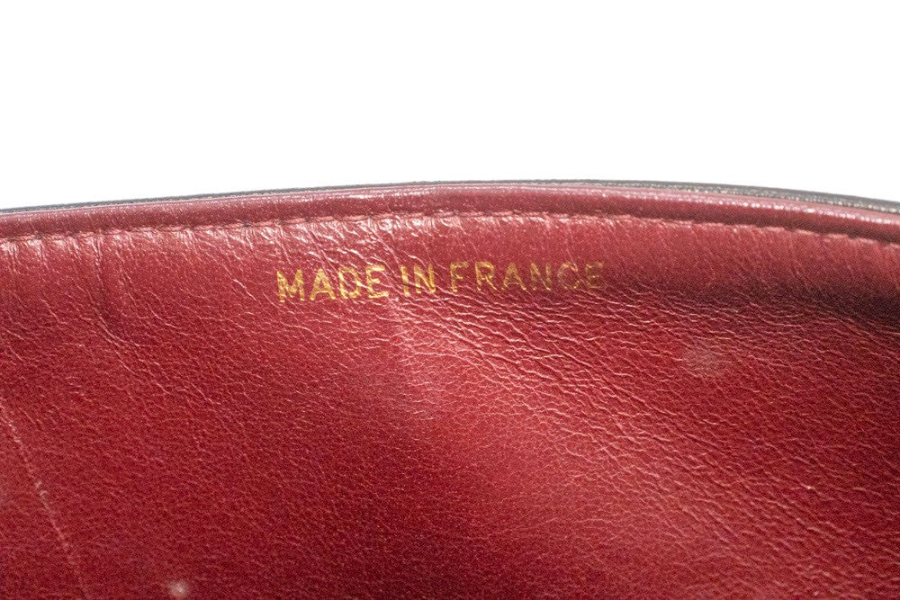 Chanel Classic Flap Lambskin Black Leather Crossbody Bag Bag (Pre-Owned)