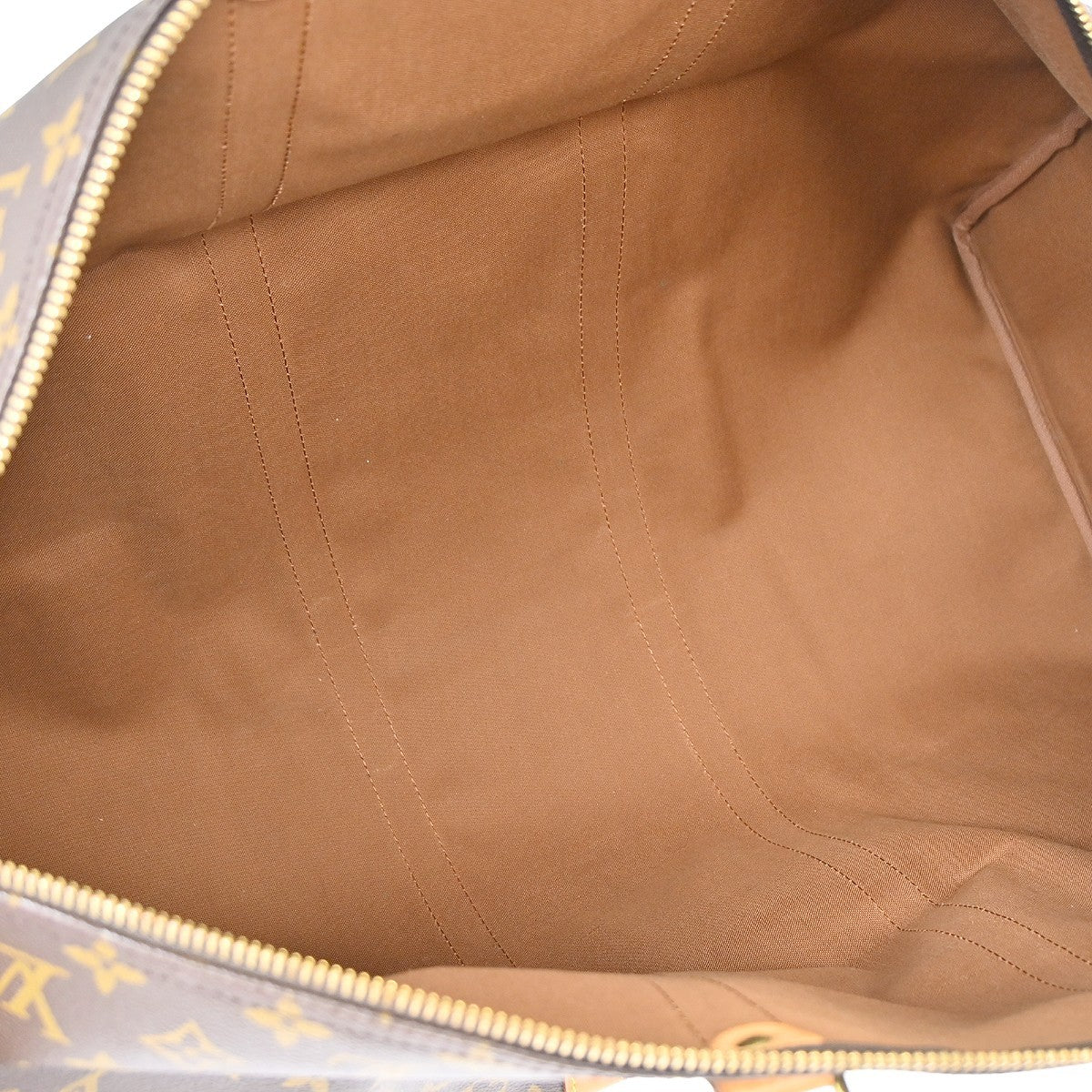 Louis Vuitton Keepall Monogram Brown Canvas Travel Bag Bag (Pre-Owned)