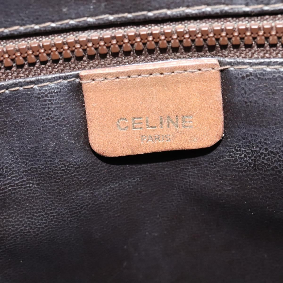 Celine Macadam Shoulder Pvc Leather Beige Pvc Bag (Pre-Owned)