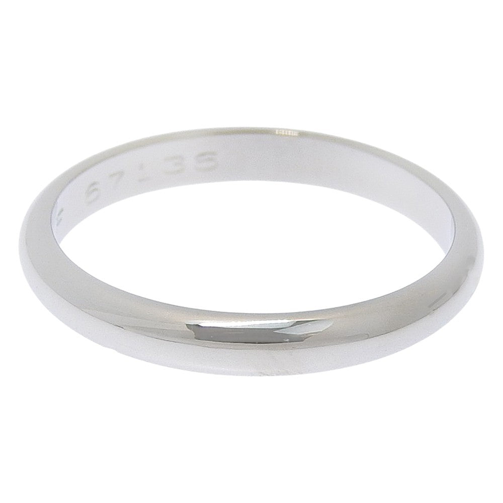 Cartier 1895 Wedding Band Platinum Silver Platinum Ring Jewelry (Pre-Owned)