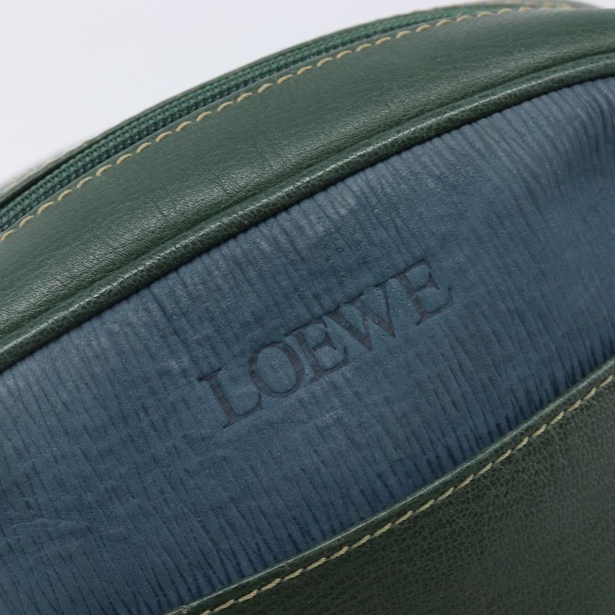 Loewe Velazquez Shoulderbag Leather Green Leather Shoulder Bag Bag (Pre-Owned)