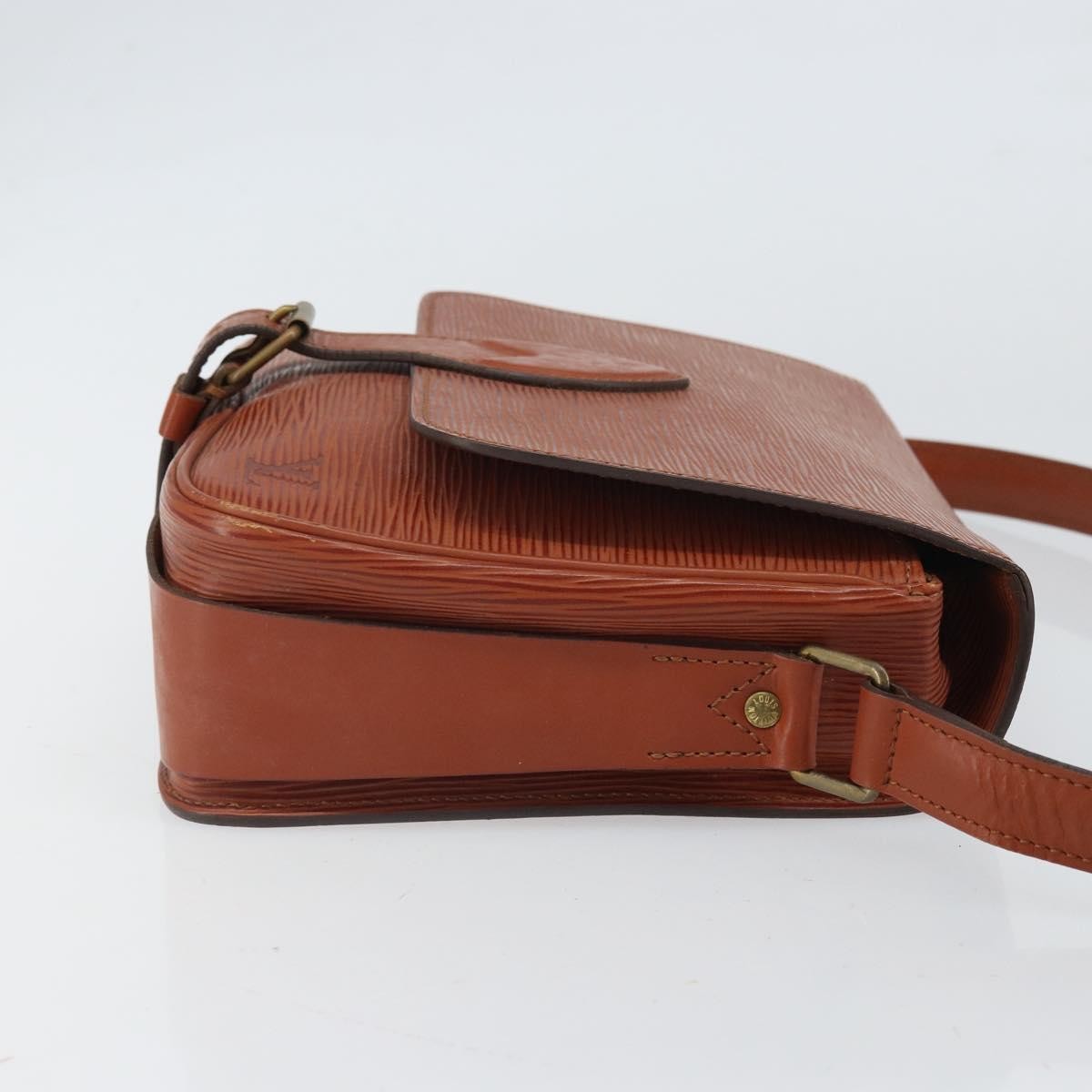 Louis Vuitton Cartouchiere Epi Leather Brown Leather Shoulder Bag Bag (Pre-Owned)