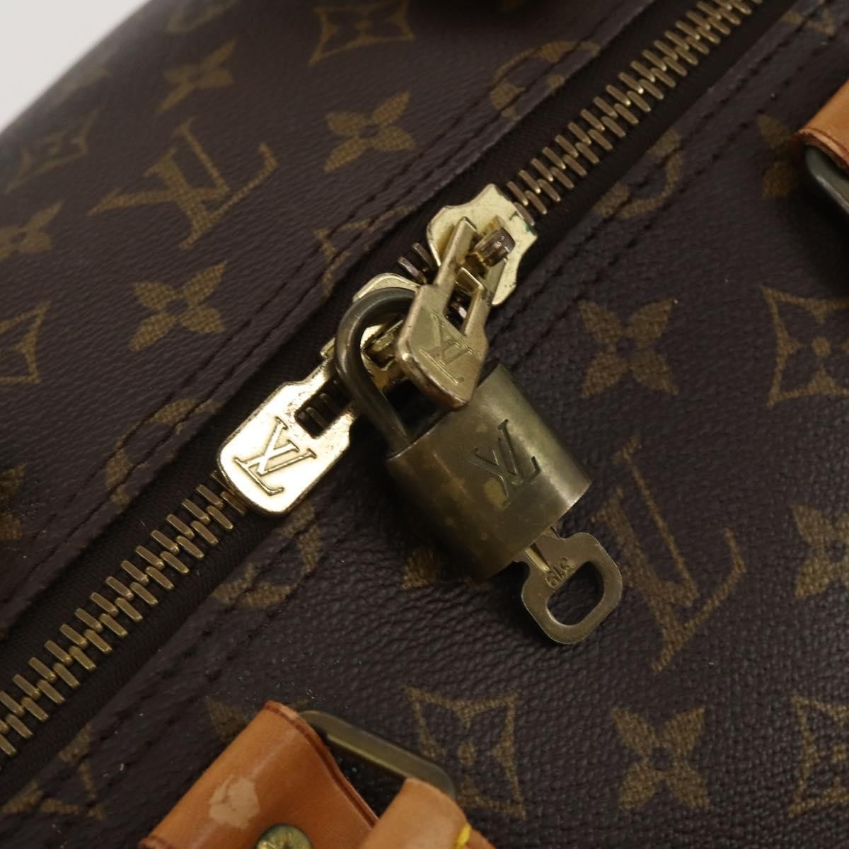Louis Vuitton Keepall Monogram Canvas Brown Canvas Travel Bag Bag (Pre-Owned)