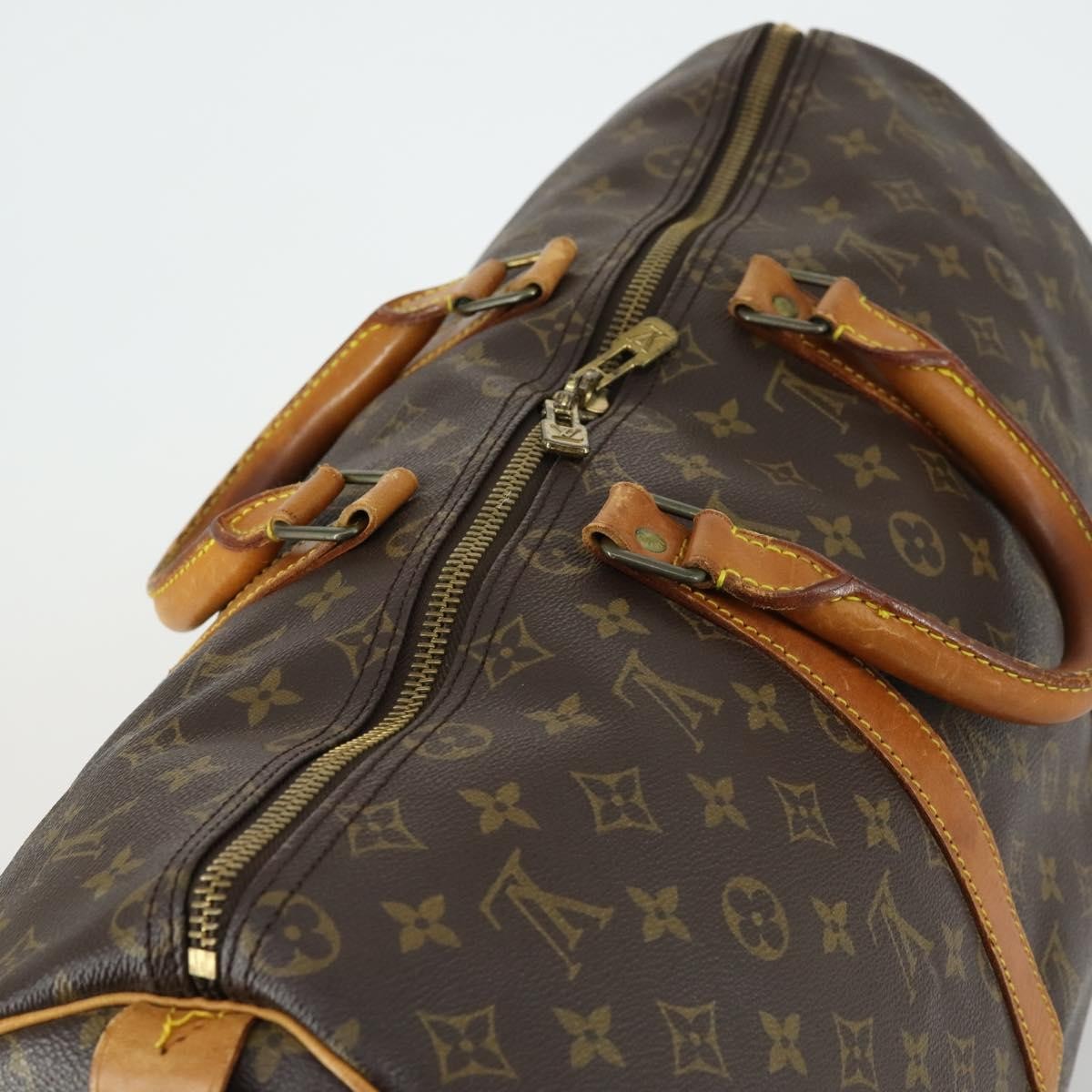Louis Vuitton Keepall Monogram Canvas Brown Canvas Travel Bag Bag (Pre-Owned)