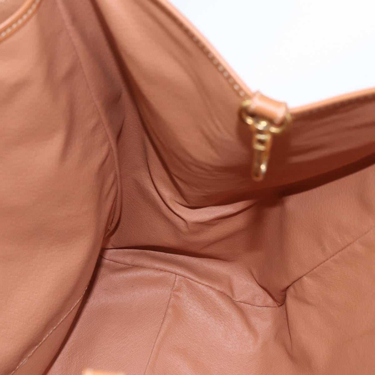 Celine Vintage Macadam Canvas And Leather Brown Canvas Shoulder Bag Bag (Pre-Owned)