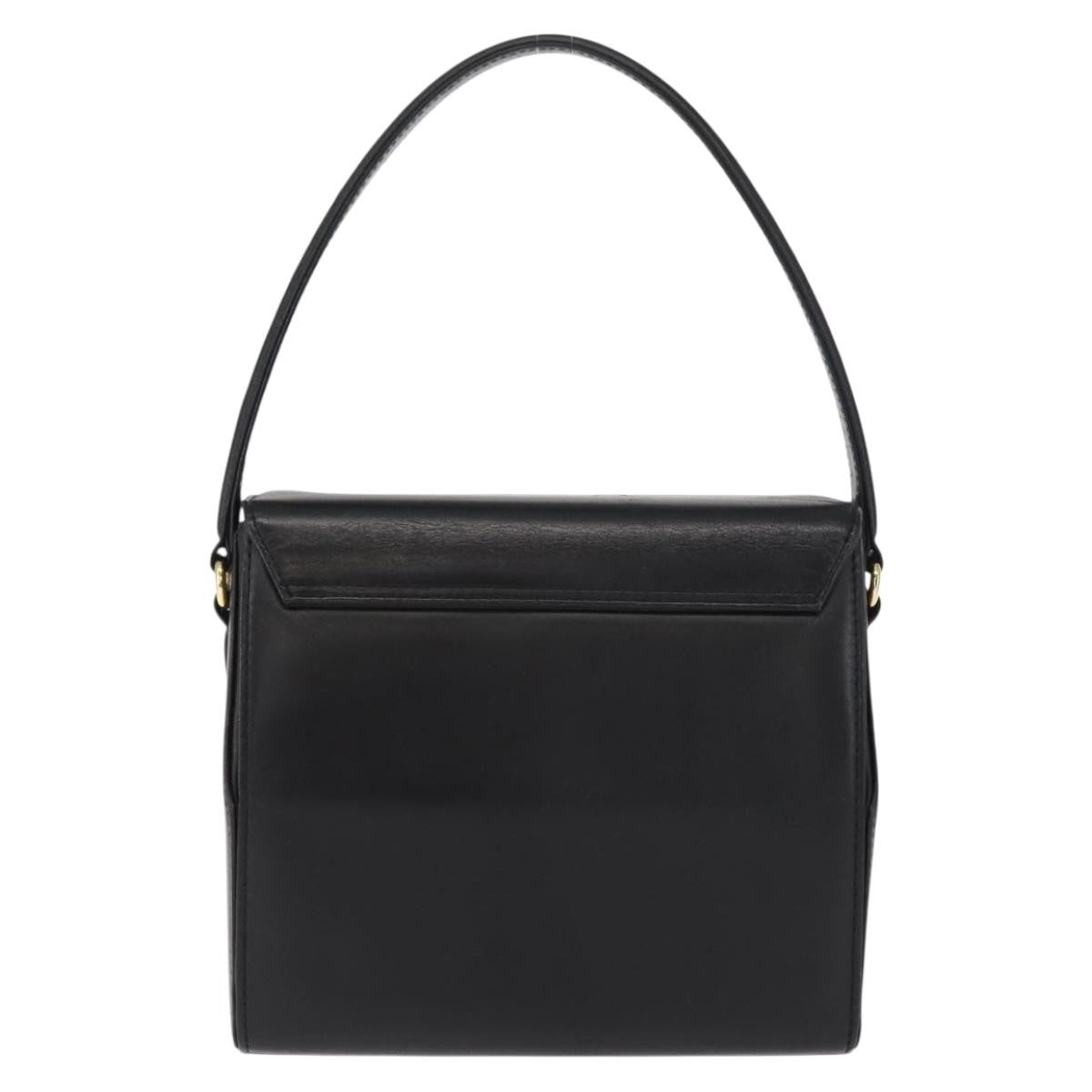 Givenchy Vintage 4G Leather Black Leather Handbag (Pre-Owned)