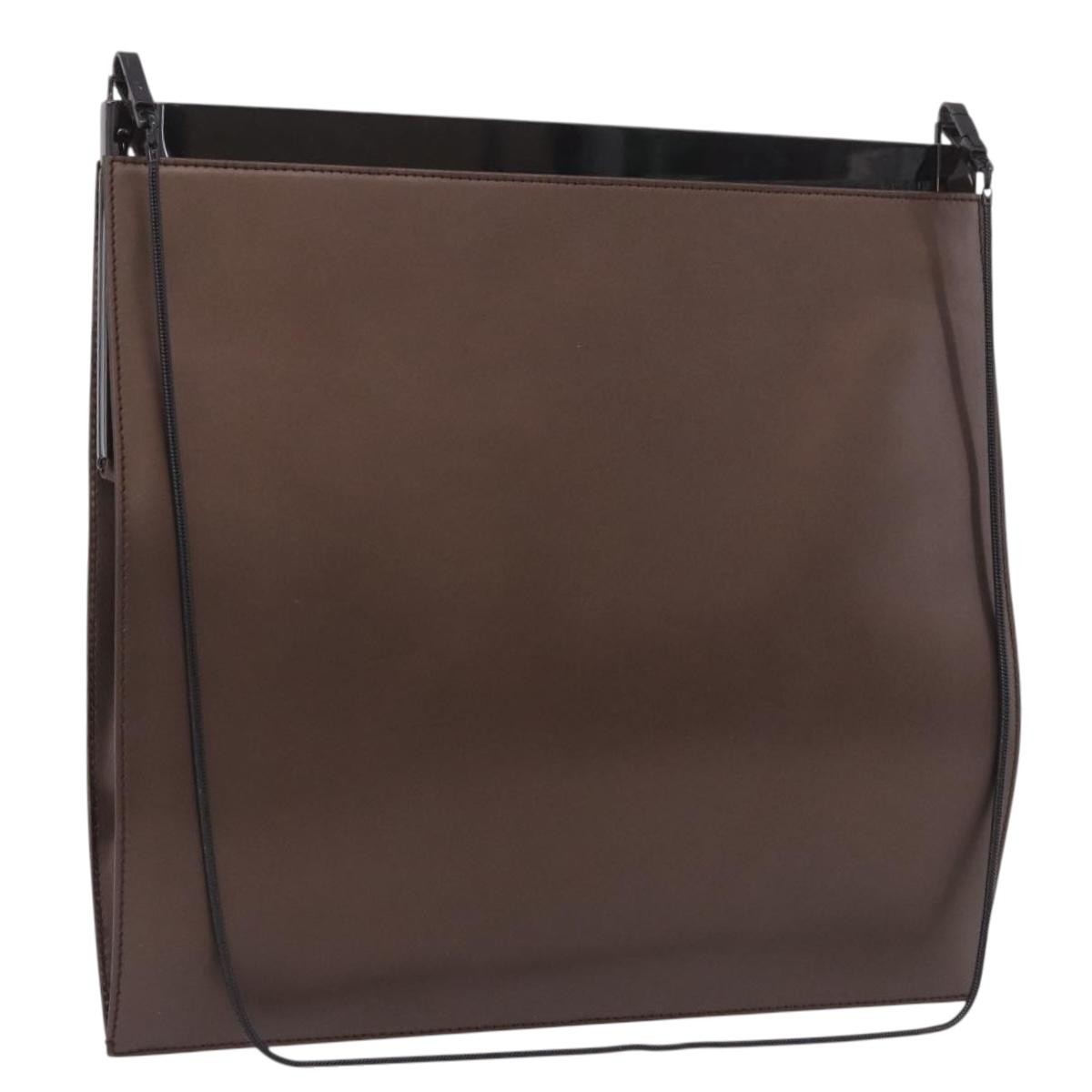 Gucci Vintage Leather Brown Leather Shoulder Bag Bag (Pre-Owned)