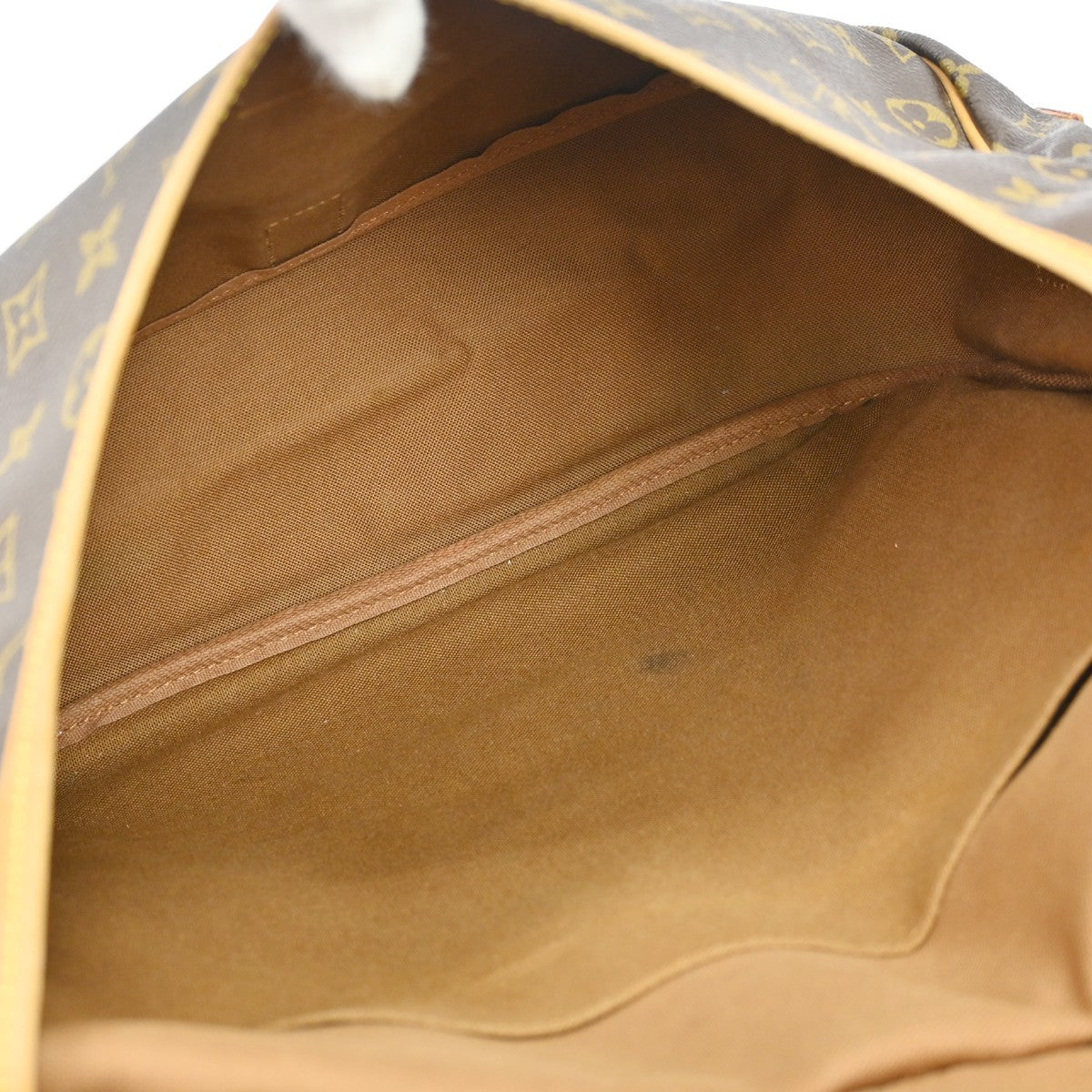 Louis Vuitton Saumur Monogram Canvas Brown Canvas Shoulder Bag Bag (Pre-Owned)