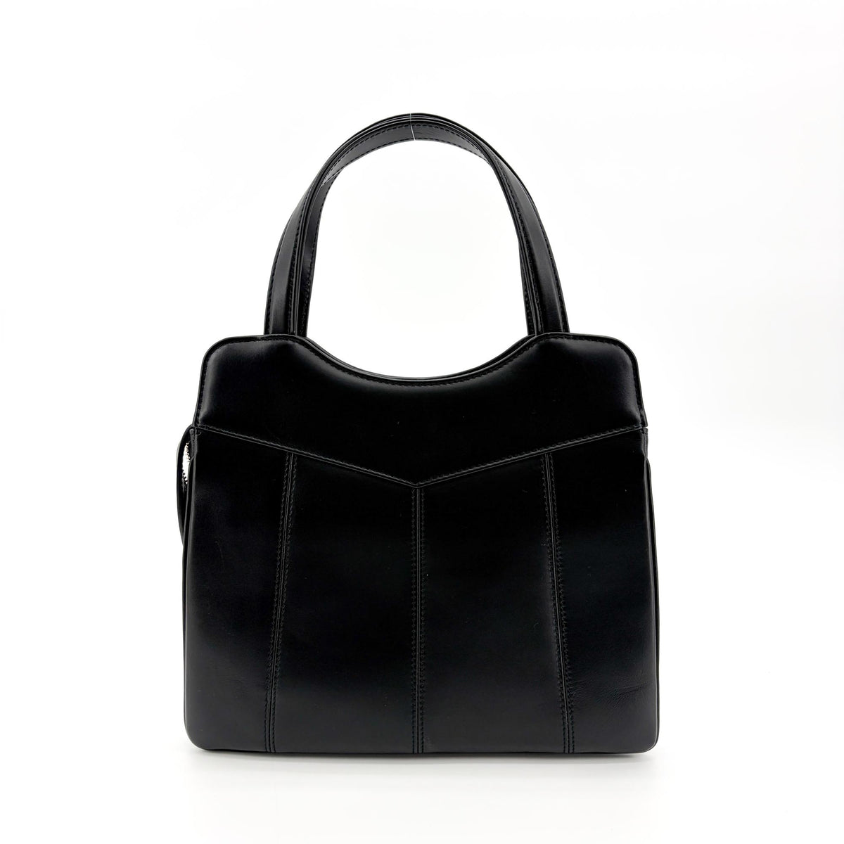 Gucci Petite Gg Quilted Leather Black Leather Tote Bag Bag (Pre-Owned)
