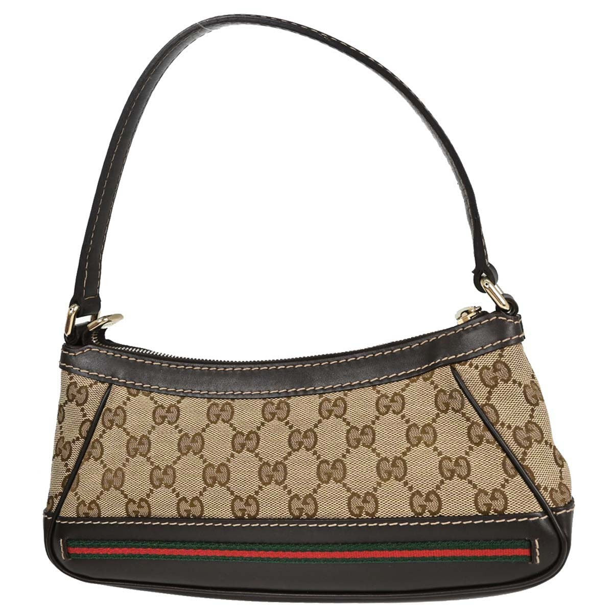 Gucci Mayfair Gg Canvas Beige Canvas Shoulder Bag Bag (Pre-Owned)