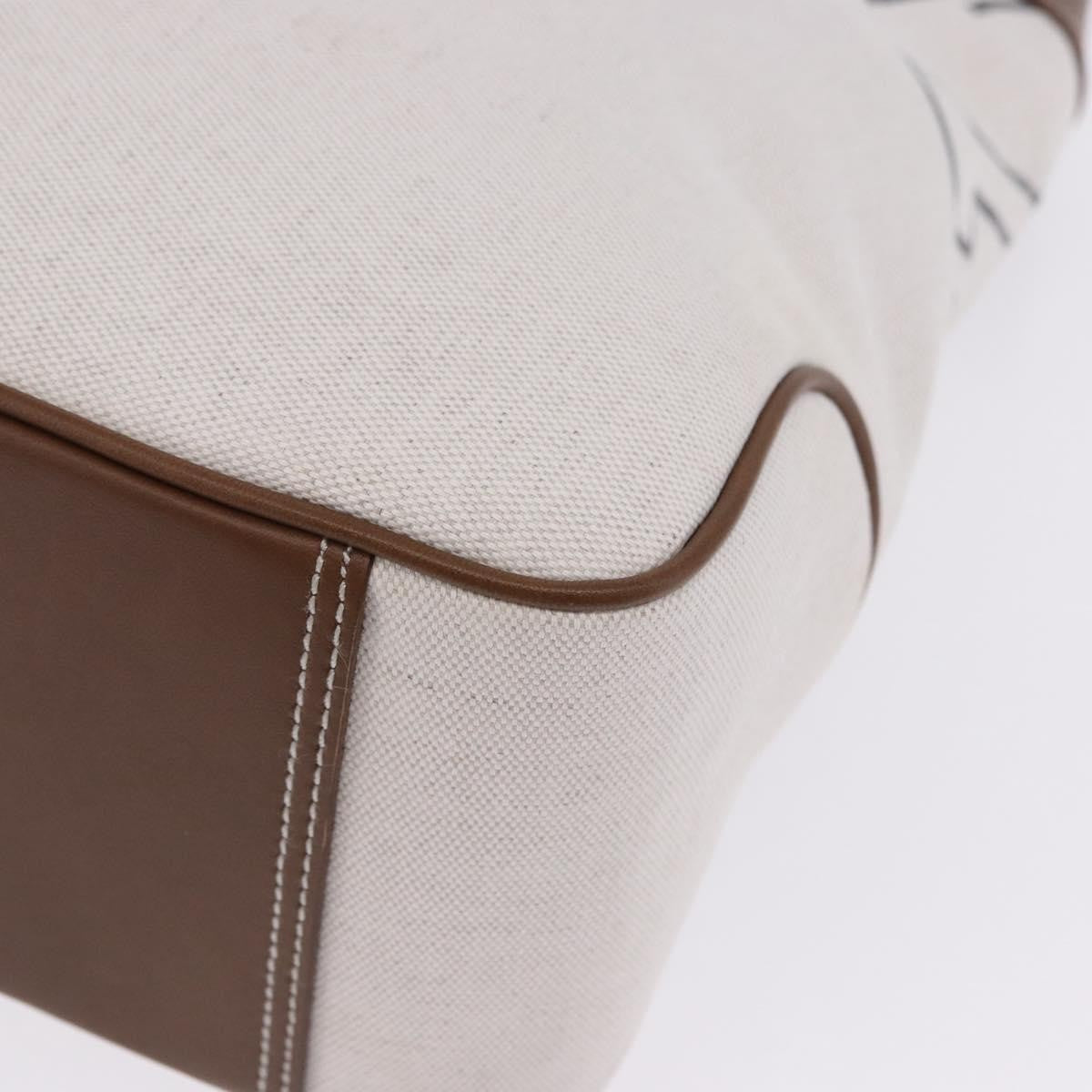 Burberry Blue Label Canvas White Canvas Shoulder Bag Bag (Pre-Owned)