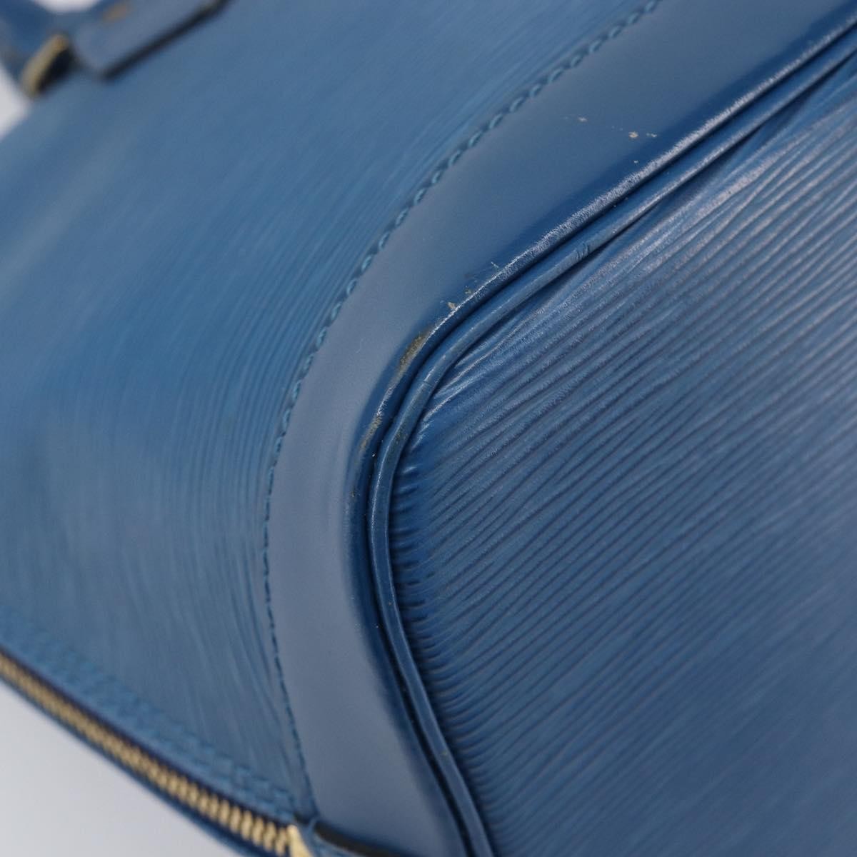 Louis Vuitton Alma Epi Leather Blue Leather Handbag (Pre-Owned)