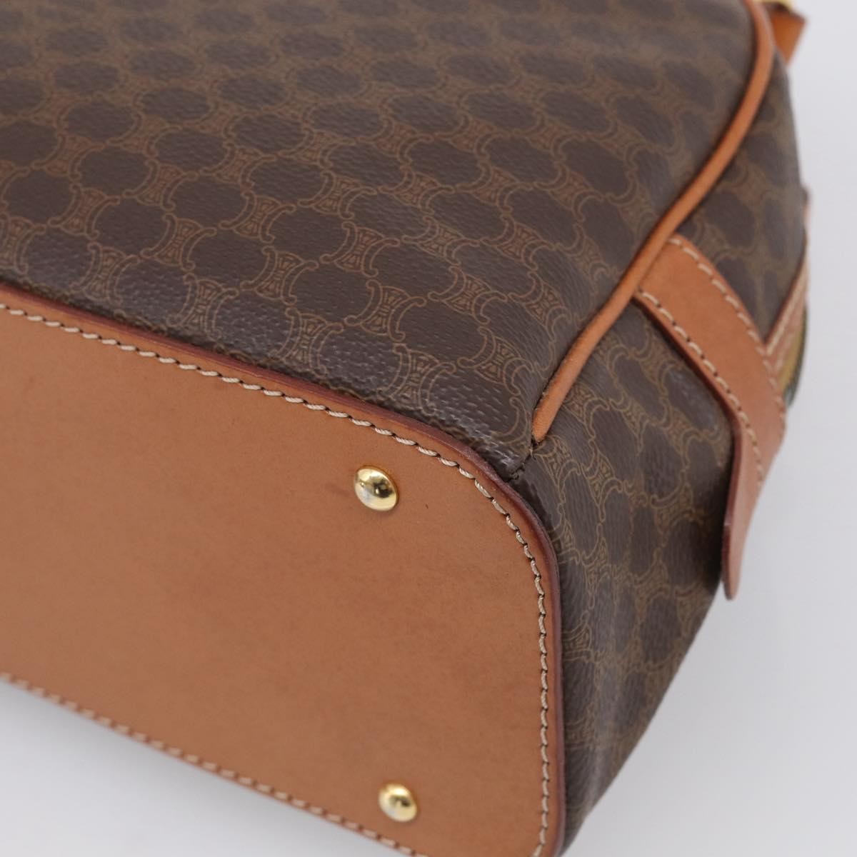 Celine C Macadam Canvas Brown Canvas Handbag (Pre-Owned)