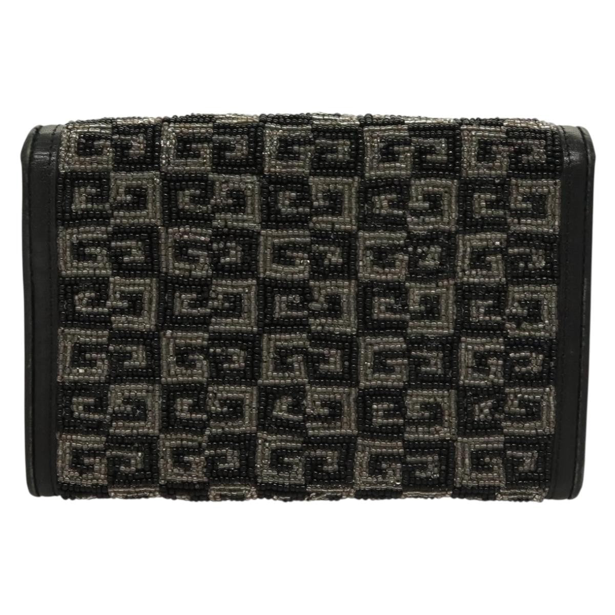 Givenchy Gv3 Leather Black Beads Wallets Accessory (Pre-Owned)